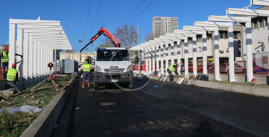 Trc: partiti i lavori del capolinea alla stazione Trc: partiti i lavori del capolinea alla stazione