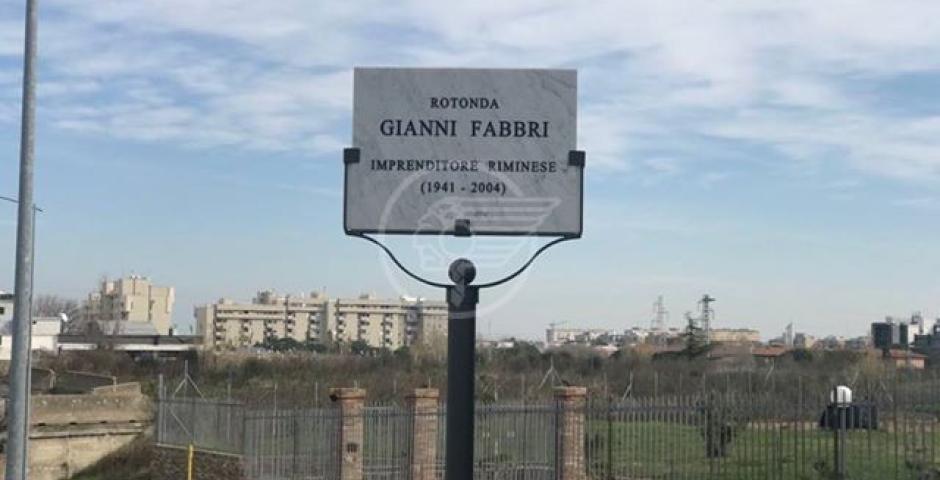 Una nuova rotatoria intitolata a Gianni Fabbri Una nuova rotatoria intitolata a Gianni Fabbri