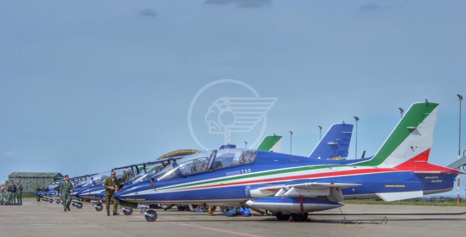 Ecco le Frecce Tricolori atterrate a Pisignano Ecco le Frecce Tricolori atterrate a Pisignano