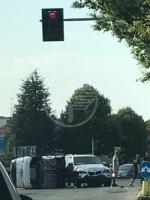 Nuovo schianto sulla statale incrocio via Montescudo Nuovo schianto sulla statale incrocio via Montescudo