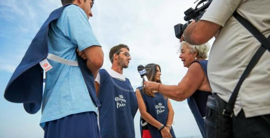 Spiaggia libera ripulita: missione compiuta Spiaggia libera ripulita: missione compiuta