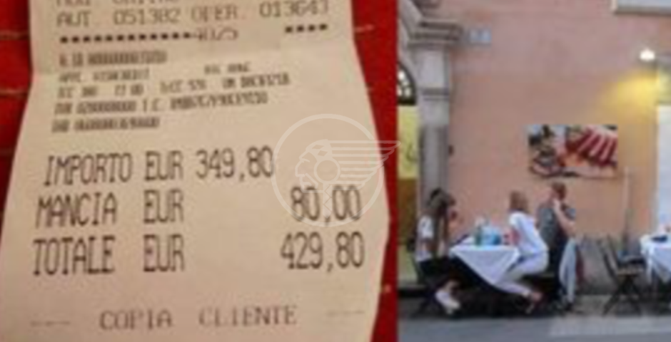 Roma: scontrino da 430 euro alle turiste giapponesi per due piatti di spaghetti ! Roma: scontrino da 430 euro alle turiste giapponesi per due piatti di spaghetti !
