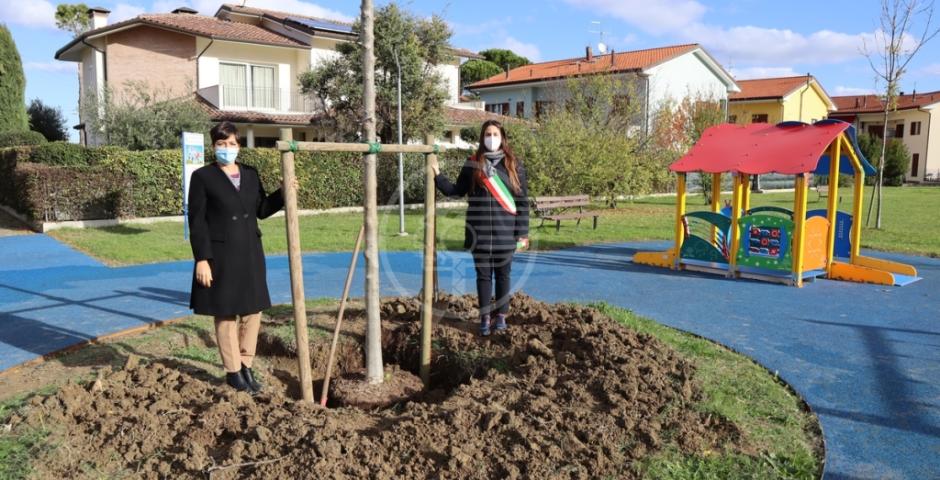 Completati i lavori al parco in via del Biancospino Completati i lavori al parco in via del Biancospino