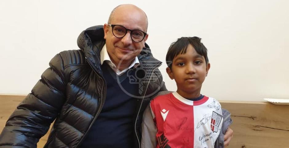 C'era anche il piccolo Tamim a tifare al "Neri" i propri beniamini C'era anche il piccolo Tamim a tifare al "Neri" i propri beniamini