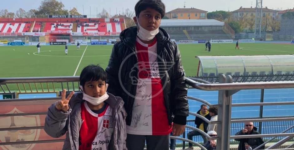 C'era anche il piccolo Tamim a tifare al "Neri" i propri beniamini C'era anche il piccolo Tamim a tifare al "Neri" i propri beniamini