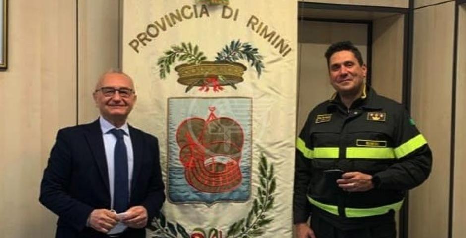 Visita in Provincia del nuovo Comandante dei Vigili del Fuoco Cancelliere Visita in Provincia del nuovo Comandante dei Vigili del Fuoco Cancelliere