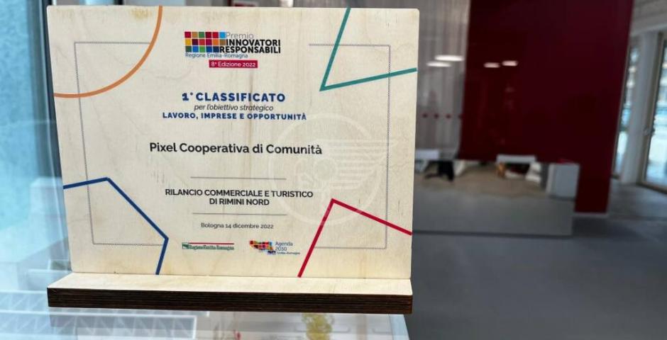 La Regione Emilia-Romagna premia Pixel Cooperativa di Comunità di Viserbella La Regione Emilia-Romagna premia Pixel Cooperativa di Comunità di Viserbella