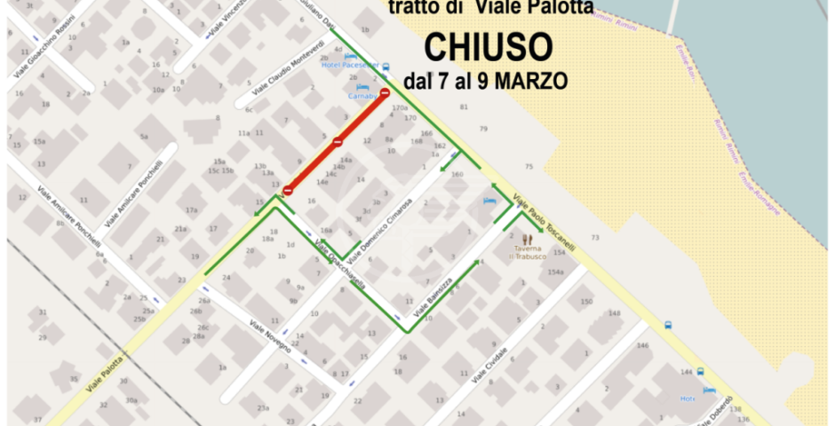 Manutenzione ordinaria della pavimentazione nell’ultimo tratto di via Pallotta da martedì 7 marzo Manutenzione ordinaria della pavimentazione nell’ultimo tratto di via Pallotta da martedì 7 marzo