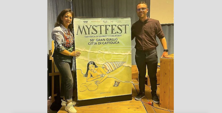 Presentata sabato pomeriggio l'immagine ufficiale dell'edizione 2023 del MystFest Presentata sabato pomeriggio l'immagine ufficiale dell'edizione 2023 del MystFest