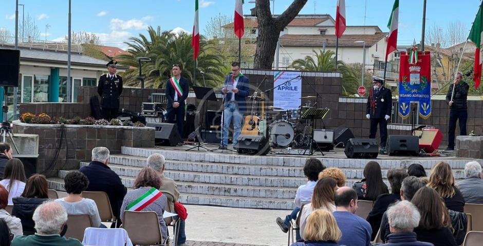Le commemorazioni del 25 aprile a Misano Adriatico Le commemorazioni del 25 aprile a Misano Adriatico