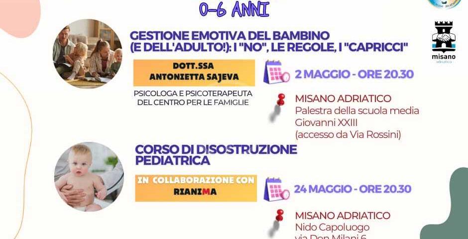 Due incontri formativi per genitori organizzati dal centro per le famiglie Due incontri formativi per genitori organizzati dal centro per le famiglie