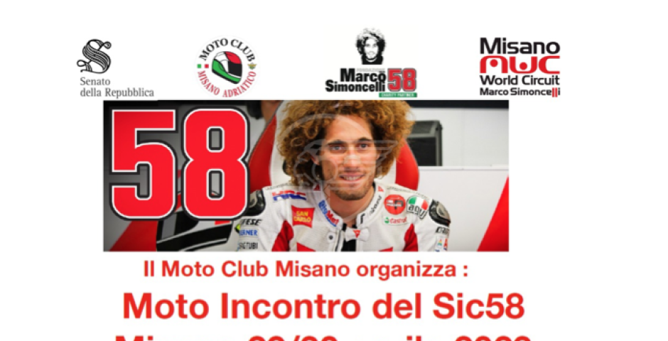 Il Moto Incontro del Sic58 torna il 29 e 30 aprile quest’anno con il patrocinio del Senato della Repubblica Il Moto Incontro del Sic58 torna il 29 e 30 aprile quest’anno con il patrocinio del Senato della Repubblica