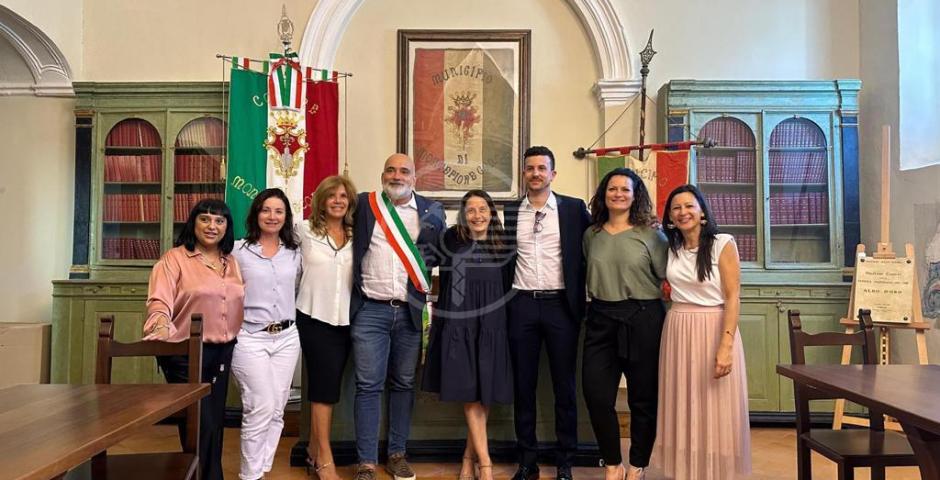 Una Rocca malatestiana più accessibile: visita del ministro Locatelli a Montefiore Conca Una Rocca malatestiana più accessibile: visita del ministro Locatelli a Montefiore Conca