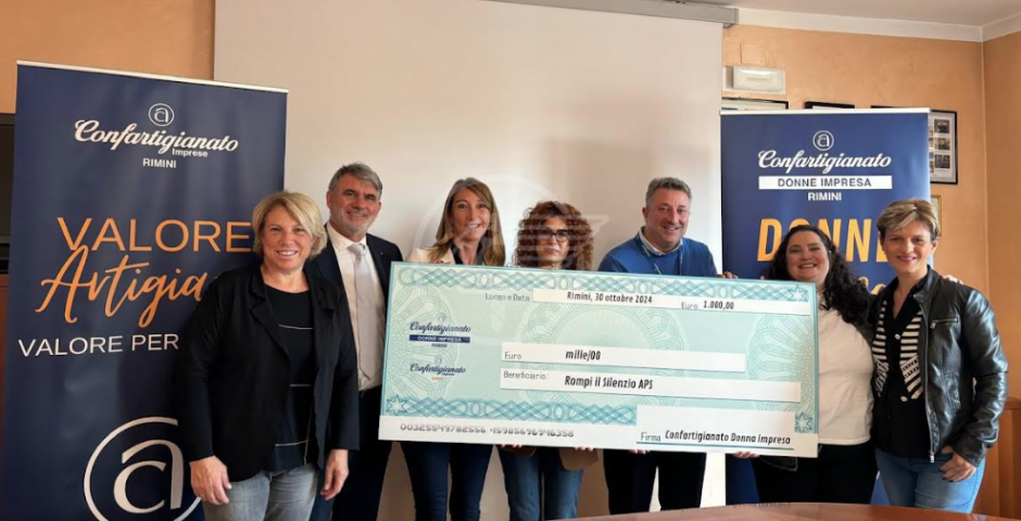 Da Confartigianato Donne Impresa un contributo all'associazione "Rompi il Silenzio"  Da Confartigianato Donne Impresa un contributo all'associazione "Rompi il Silenzio"