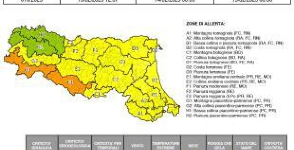 Emessa allerta meteo “gialla” per criticità idraulica, vento e stato del mare per venerdì 14 febbraio Emessa allerta meteo “gialla” per criticità idraulica, vento e stato del mare per venerdì 14 febbraio