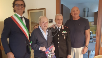 Cento anni per Armando Sbaraglia, ex carabiniere di Coriano Cento anni per Armando Sbaraglia, ex carabiniere di Coriano