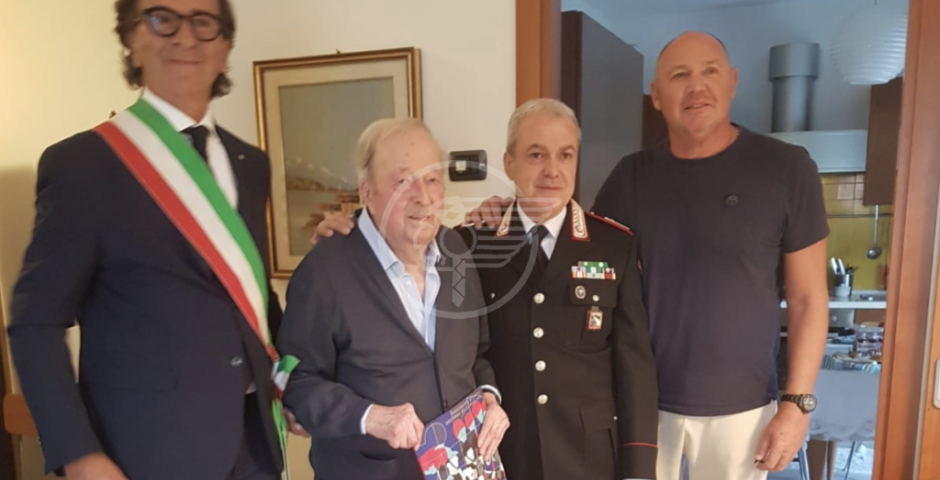 Cento anni per Armando Sbaraglia, ex carabiniere di Coriano Cento anni per Armando Sbaraglia, ex carabiniere di Coriano