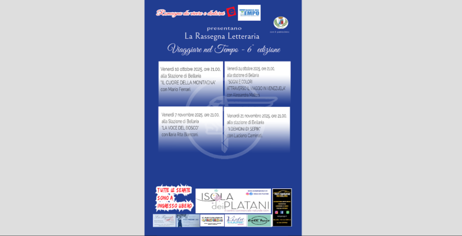 Tutto pronto per la VI edizione di "Viaggiare nel Tempo"  Tutto pronto per la VI edizione di "Viaggiare nel Tempo"